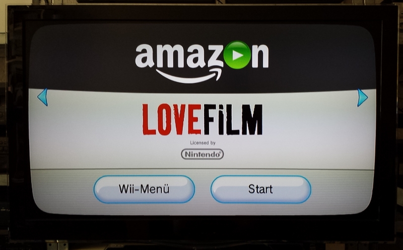 Die LOVEFILM-App auf der Nintendo Wii