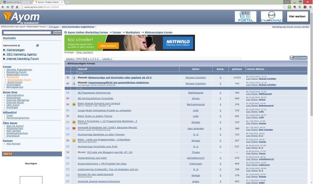 ayom.com | Screenshot: Redaktion